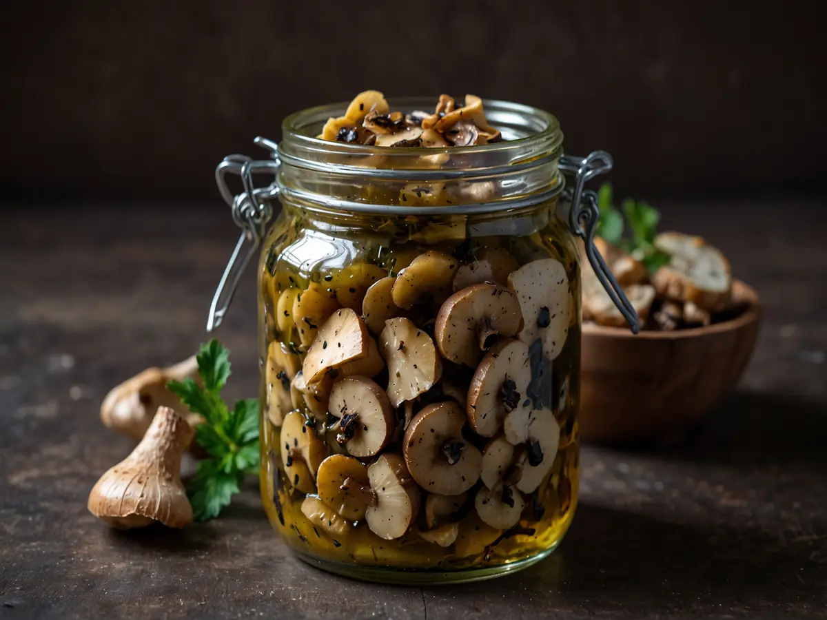 Funghi sott'olio: il test visivo per capire se la fermentazione è diventata rischiosa