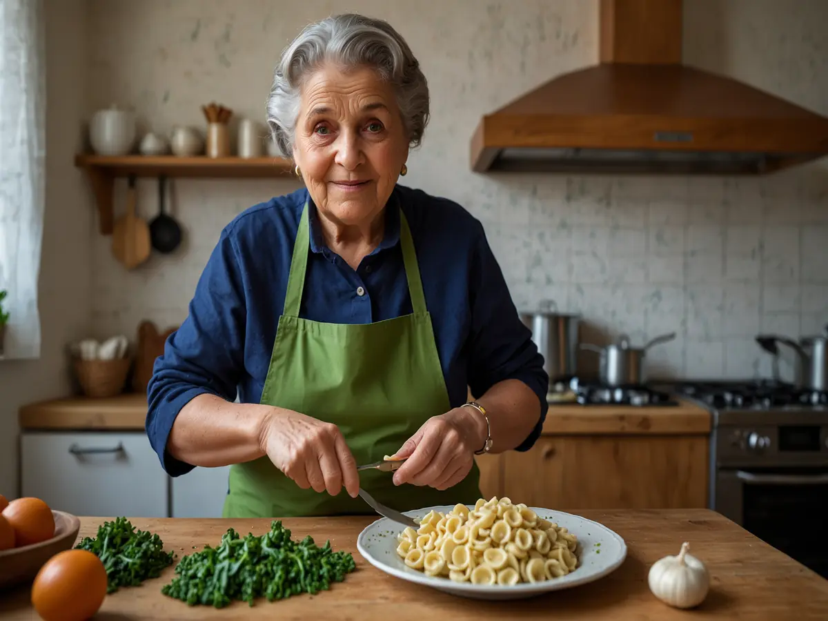 Tre tuffi nell'acqua e nel gusto: il segreto per orecchiette e cime di rapa da vera nonna pugliese