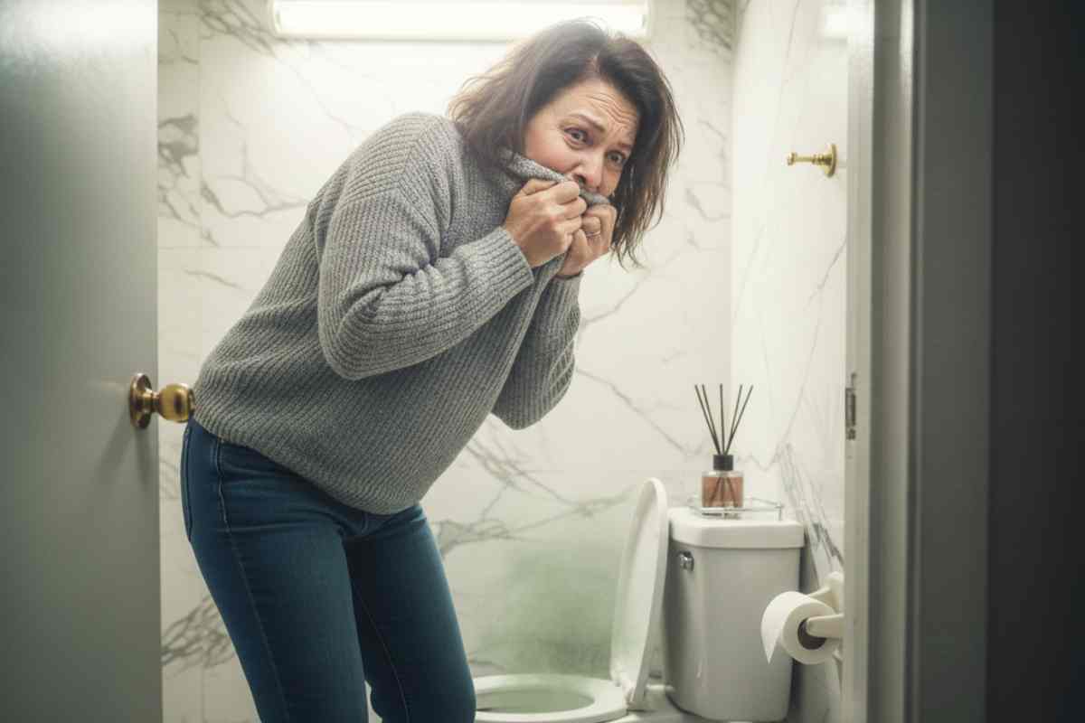 donna che sente puzza di asparagi nel bagno