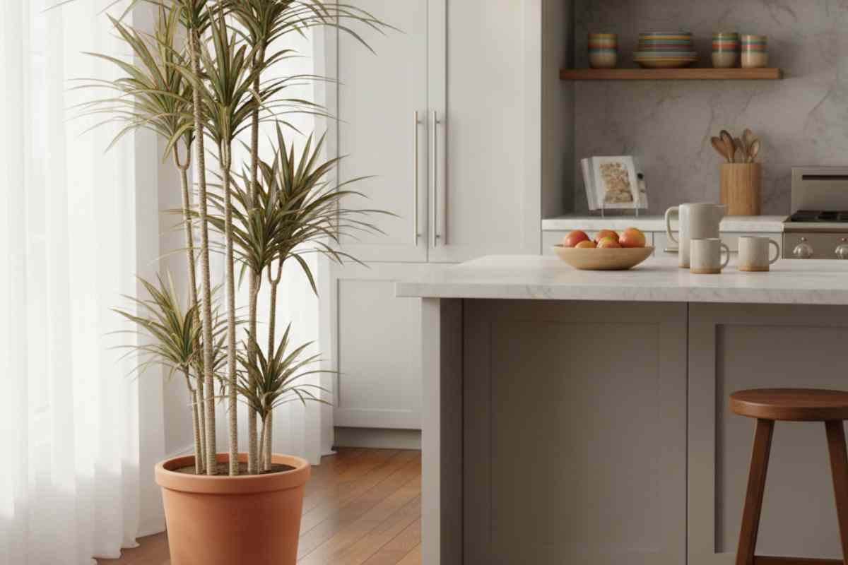 dracena pianta in cucina