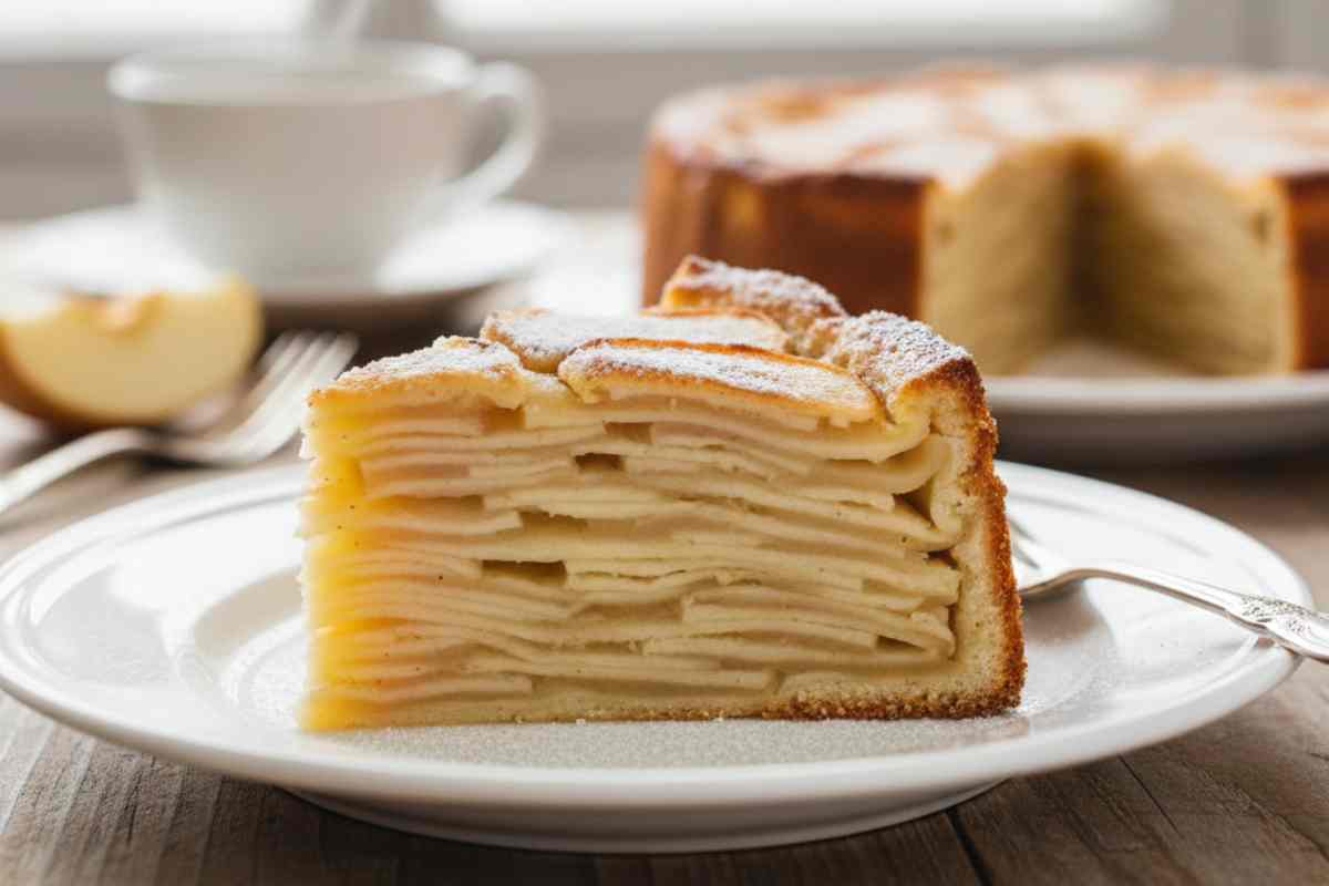 fetta di torta di mele